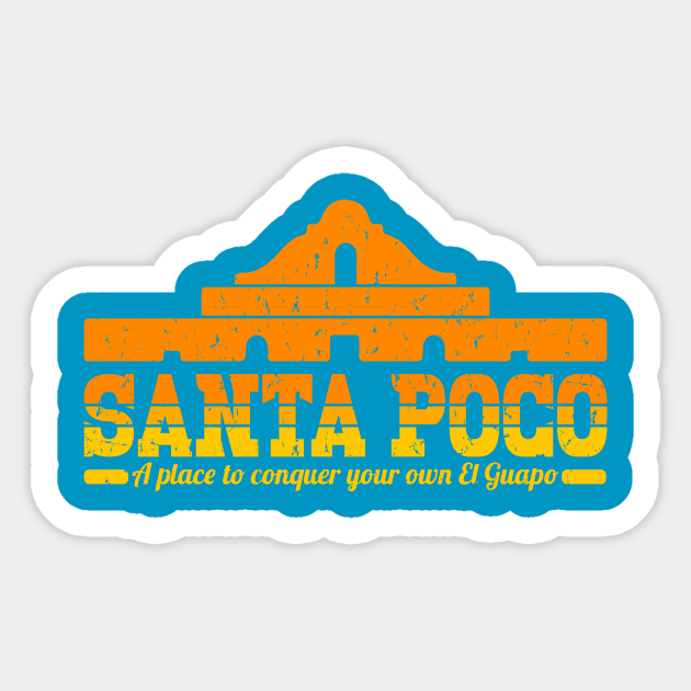 Santa Poco Sticker by Level Eleven Art Dept.